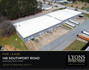 48,000 SF Industrial Building Available in Spartanburg, SC