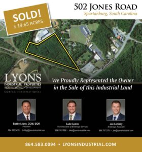 Sold! +/-19.65 Acres of Industrial Land