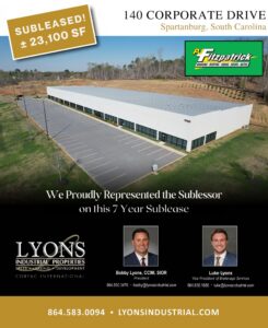 PJ Fitzpatrick Expands into South Carolina’s Upstate with New Hub at 140 Corporate Drive in Spartanburg